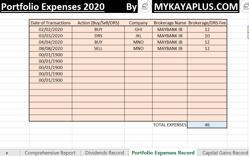 MyKayaPlus Portfolio Tracker